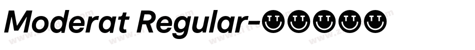 Moderat Regular字体转换